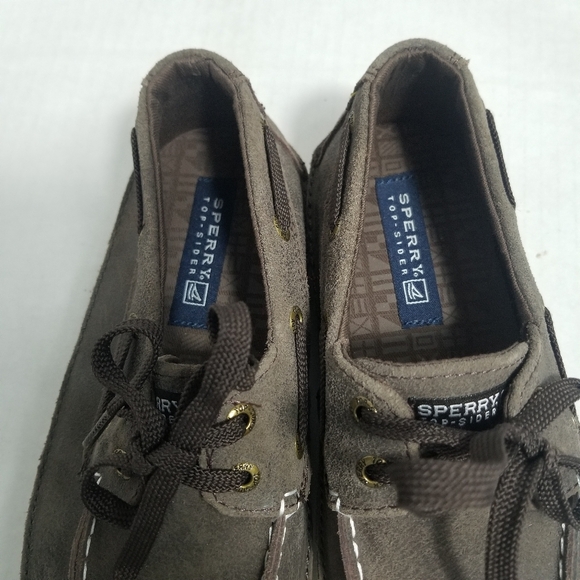 SPERRY KIDS BROWN LEATHER UPPER LOAFERS SIZE 2 - Picture 2 of 9
